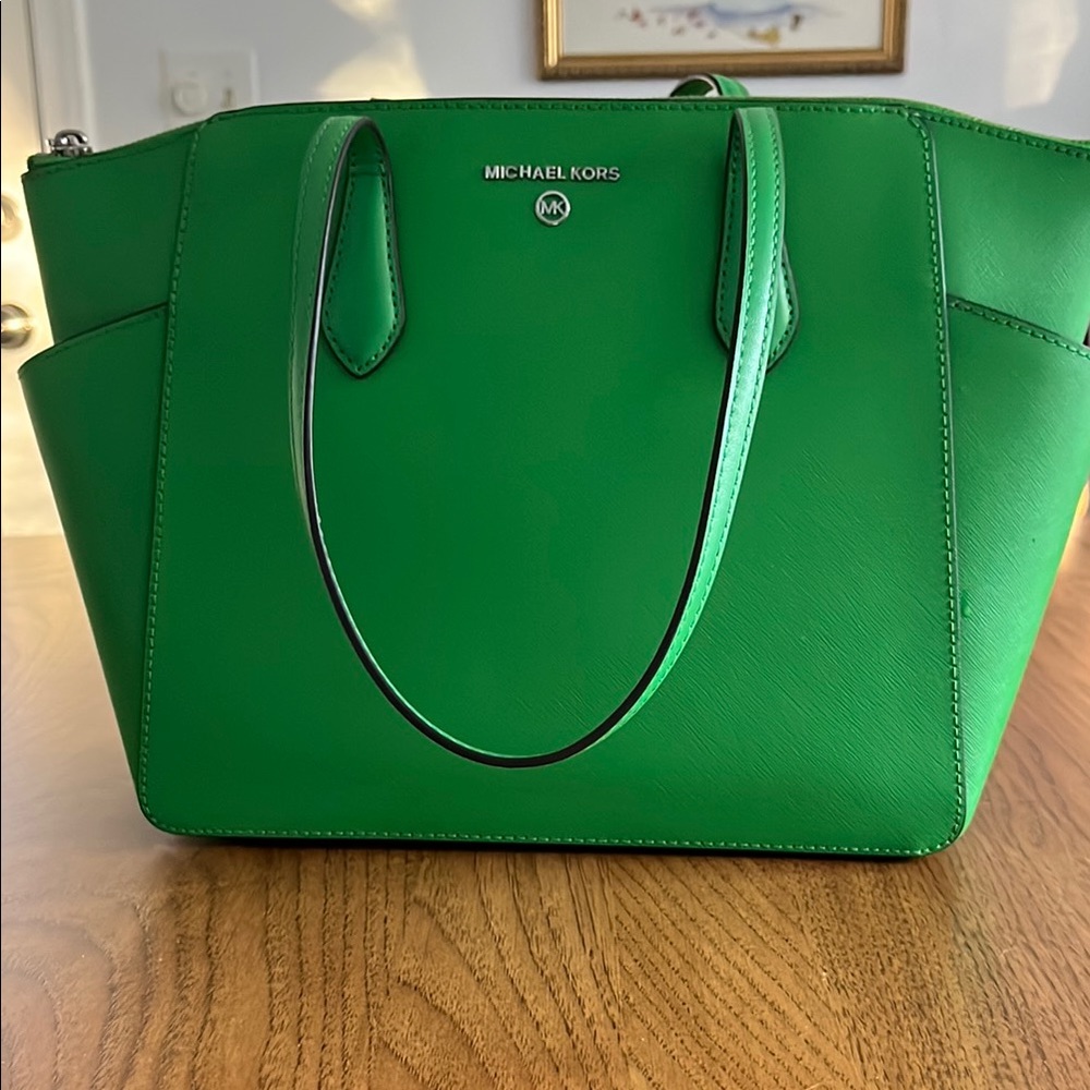Michael Kors Green Tote Bag